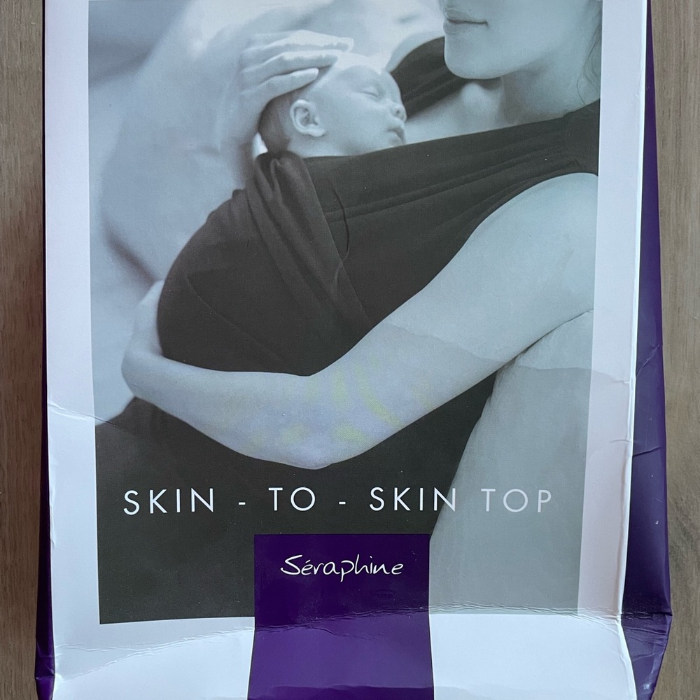 Seraphine skin to skin sleeveless nursing top.